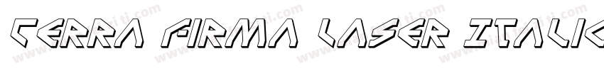 Terra Firma Laser Italic字体转换